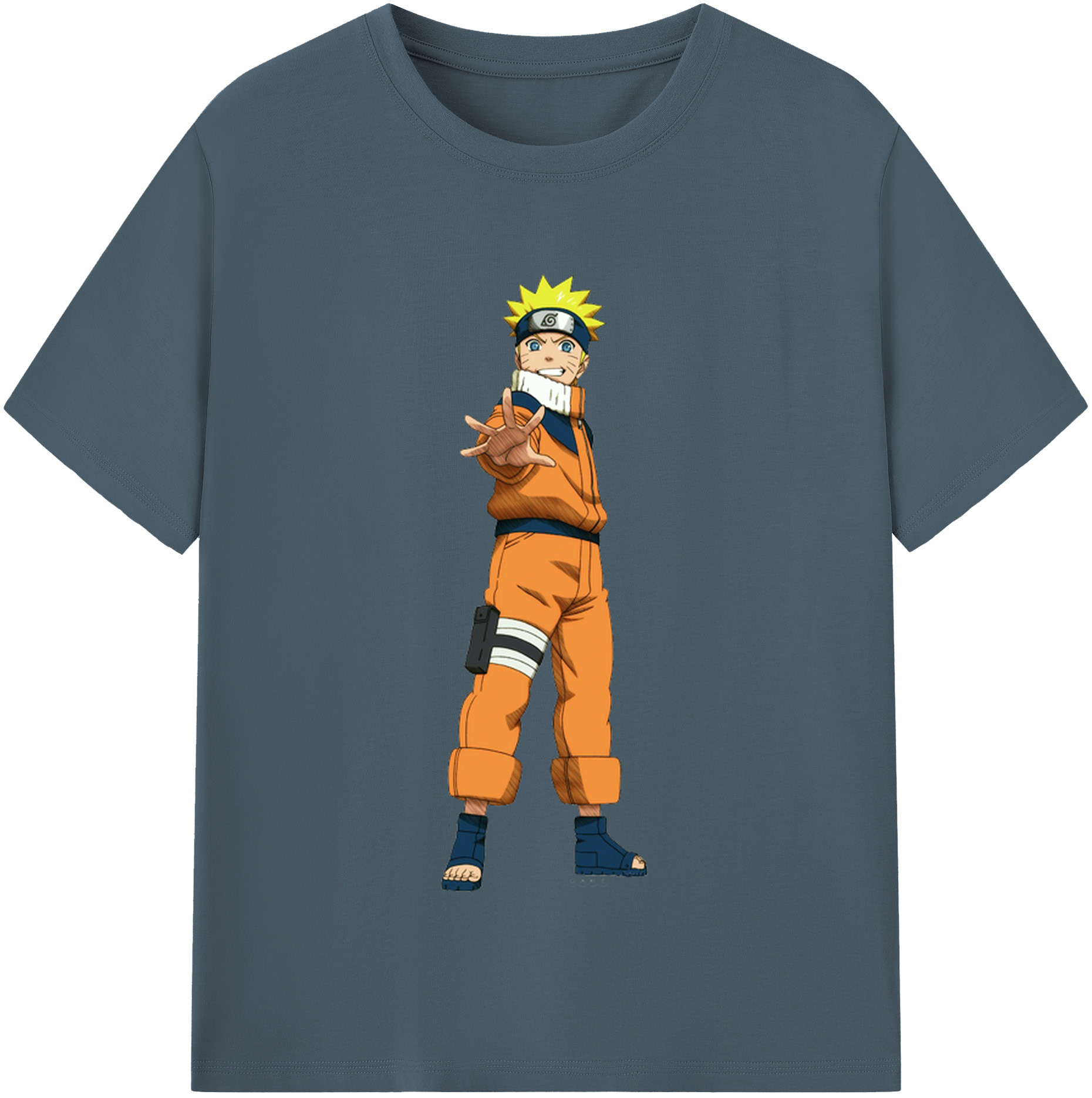 （画像用） NARUTO -ナルト- うずまき ナルト Uzumaki Naruto 綿100％半袖Tシャツ（フロントプリント）